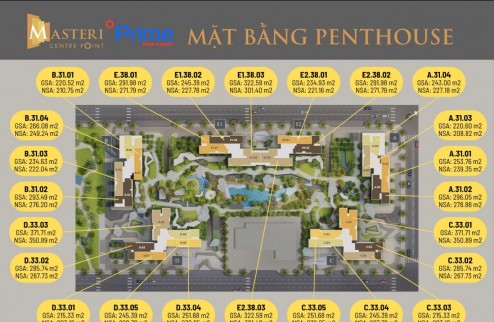 PENTHOUSE MASTERI CENTRE POINT TẦM VIEW VÔ CỰC VĨNH VIỄN 